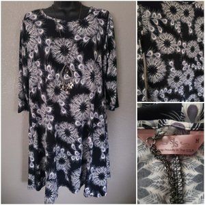 Medium - SJS Floral Dress with Necklace